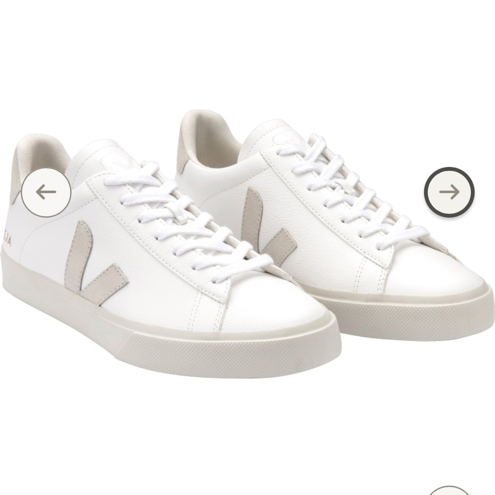 Veja White and Gray Women's Sneakers